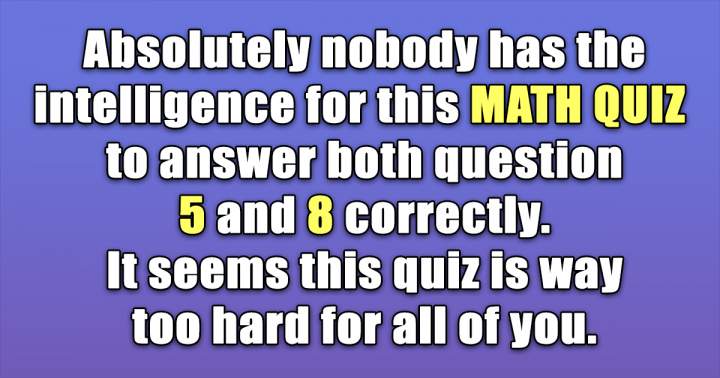 Banner for Test Your Math Knowledge