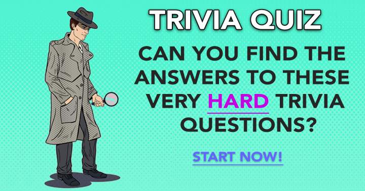 Banner for HARD Trivia Questions