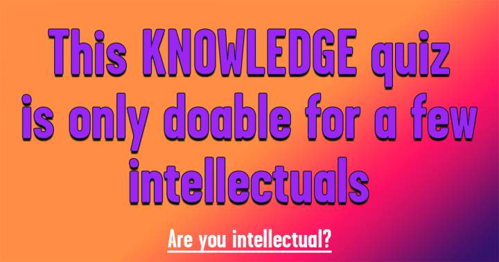 Banner for A quiz based on general knowledge.