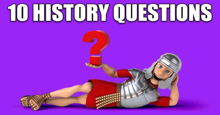 Banner for A quiz consisting of 10 questions about history.