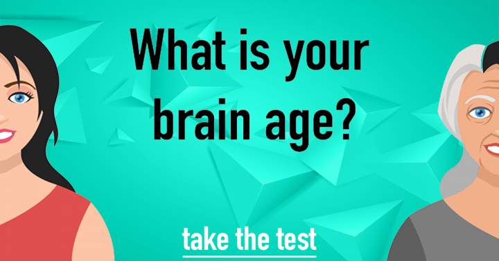 Banner for Test the age of your brain with these 10 questions.