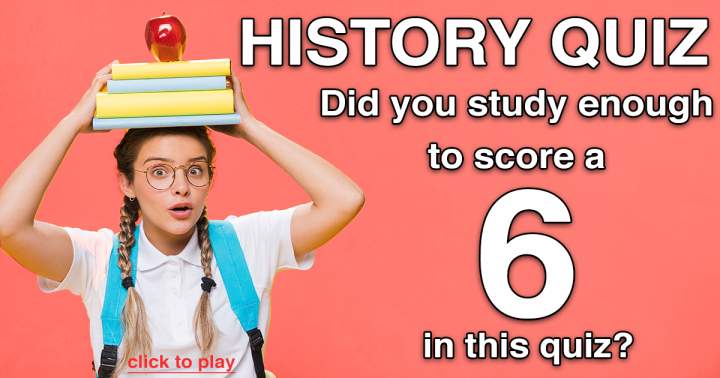 Banner for Quiz on historical events.