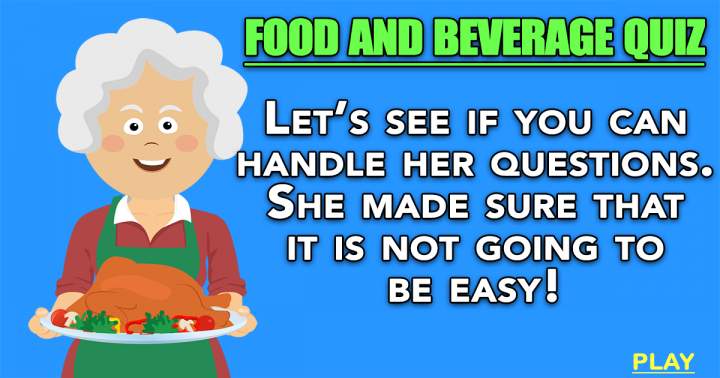 Banner for Quiz on Food and Beverage.