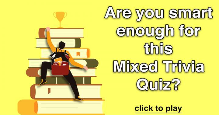 Banner for Trivia Quiz with a mix of questions.