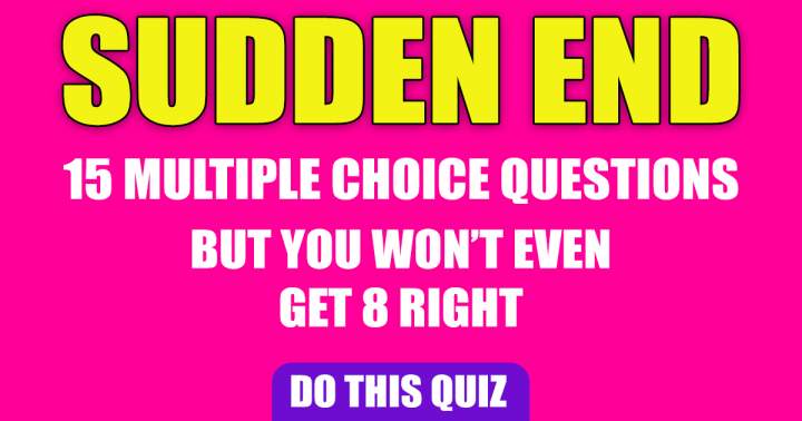 Banner for Sudden End that Poses a Challenge.