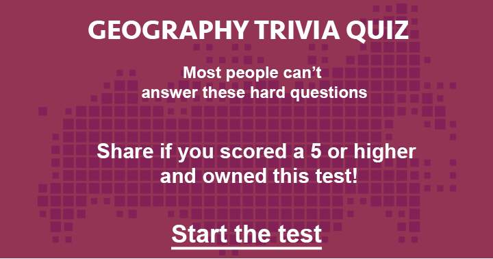 Banner for If you achieved a score of 5 or higher in this geography quiz, kindly share.