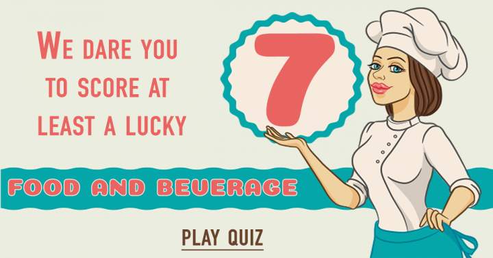 Banner for Quiz on Food and Beverages.