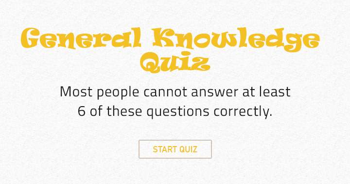 Banner for Most quiz takers failed; can you answer at least 6 correctly?