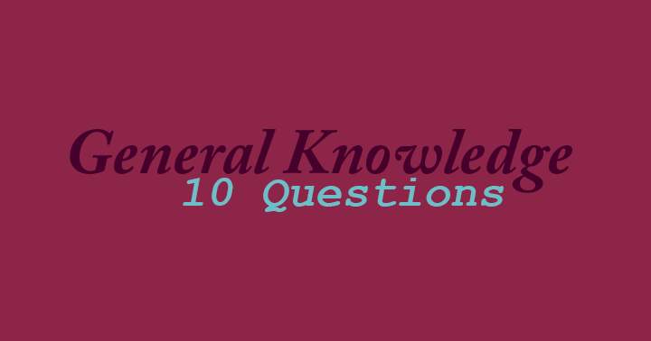 Banner for 'Quiz comprising of 10 general knowledge questions'