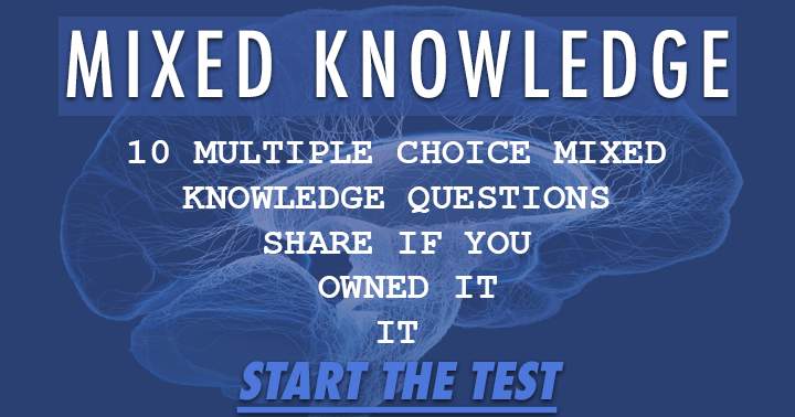 Banner for Can you achieve a minimum of 7 correct answers in this mixed knowledge quiz?