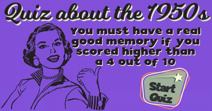 Banner for Quiz on the 1950s with a Fresh Twist