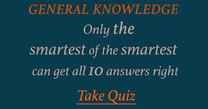 Banner for Discover your intelligence with this General Knowledge quiz!