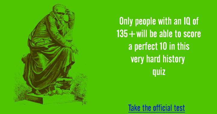 Banner for Test your IQ now to see if it's 135 or higher!