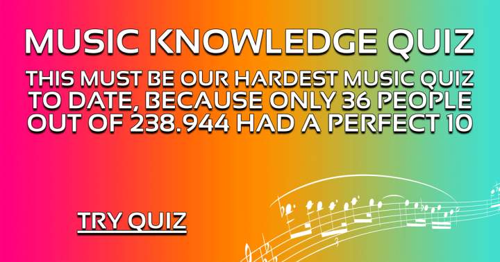 Banner for Quiz on Music Knowledge.