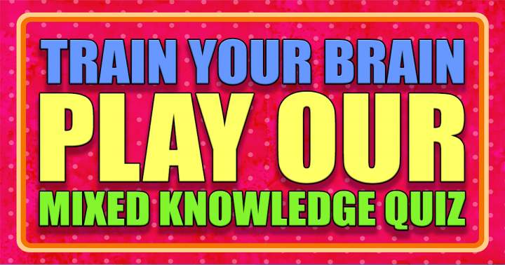 Banner for Quiz with a mixture of knowledge.