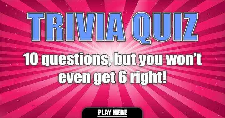 Banner for Quiz on trivial facts.