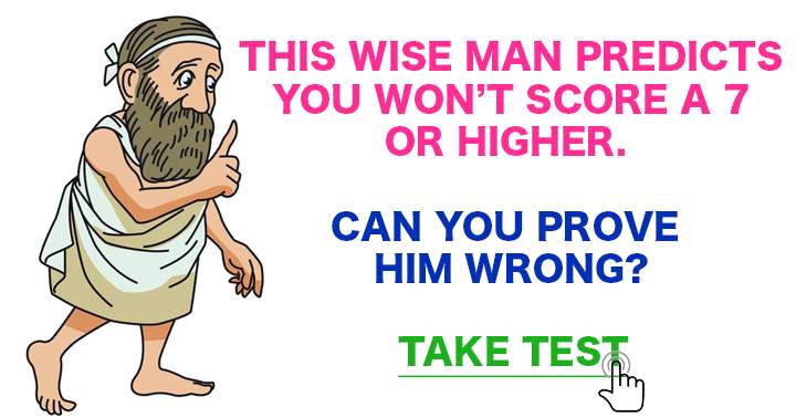 Banner for Prove him wrong by sharing your result.