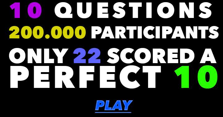 Banner for Can you achieve a flawless score of 10, like only a select few?