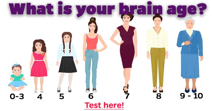 Banner for Take the test to determine the age of your brain.