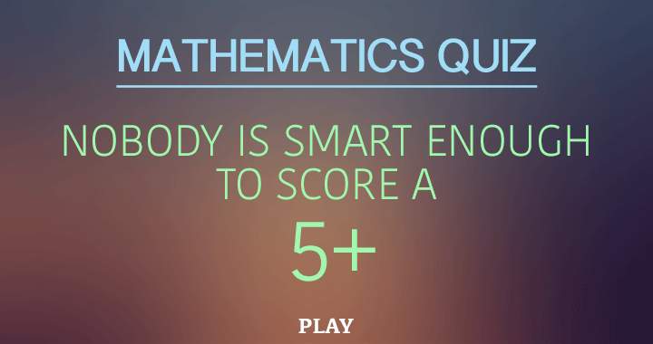 Banner for Quiz on Mathematics