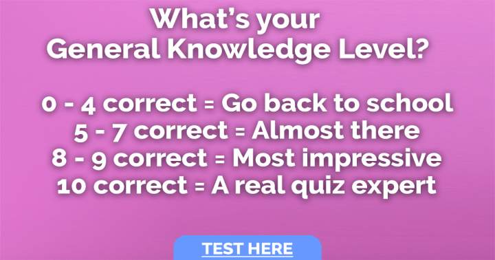 Banner for Test of General Knowledge Level.