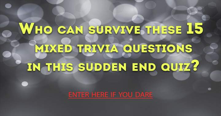 Banner for Sudden Termination of Mixed Trivia