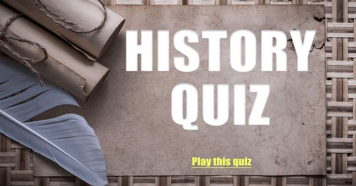 Banner for Quiz on history.