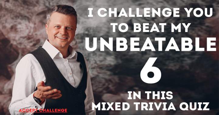 Banner for Mixed Trivia that poses a challenge.