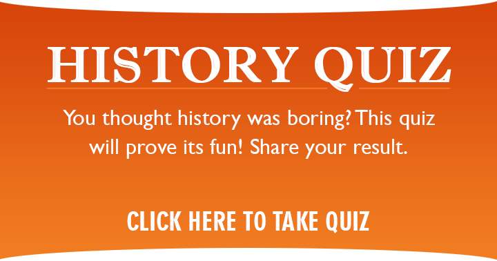 Banner for An enjoyable yet challenging History quiz!