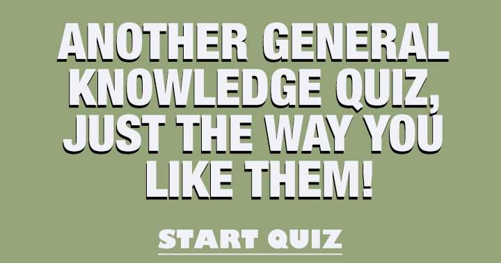 Banner for 'Quiz on General Knowledge'