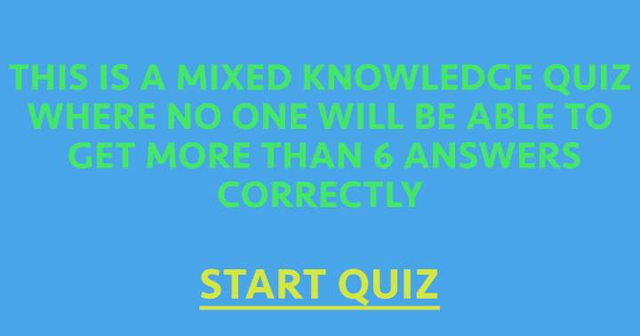 Banner for Quiz with a blend of knowledge