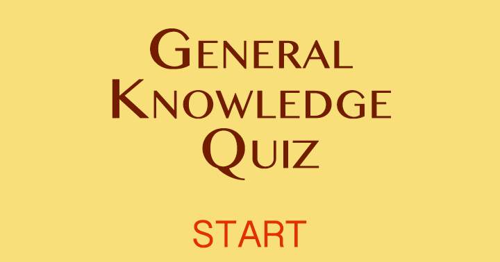 Banner for Quiz on General Knowledge.