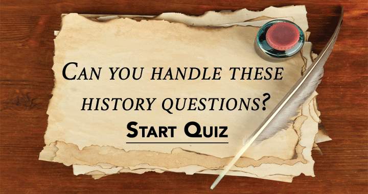 Banner for Are you able to manage these history questions?