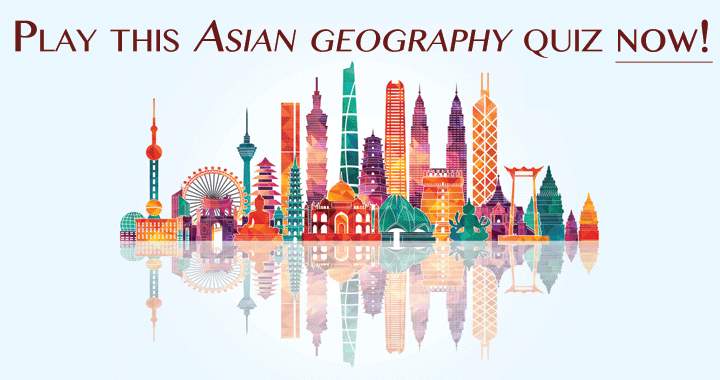 Banner for Asia geography quiz.