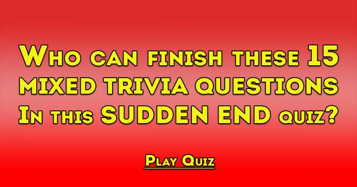 Banner for 15 Miscellaneous Trivia Questions