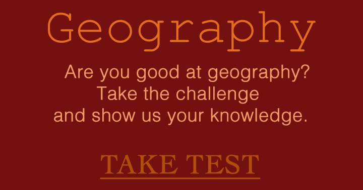 Banner for Do you excel in Geography?