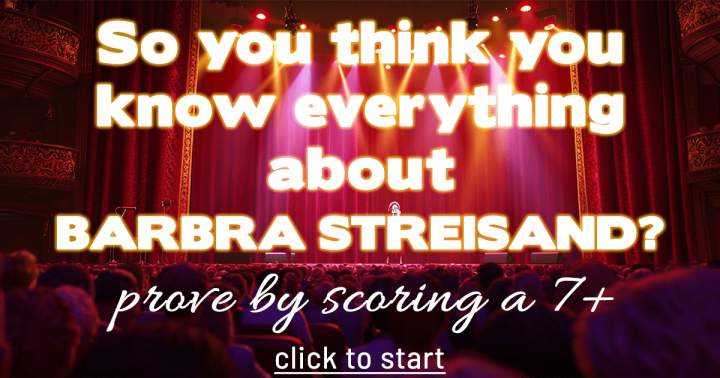 Banner for Quiz on Barbra Streisand