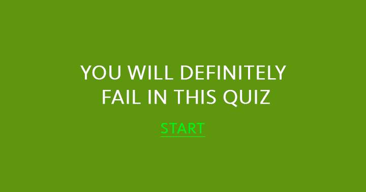 Banner for There is no doubt that you will fail this quiz.