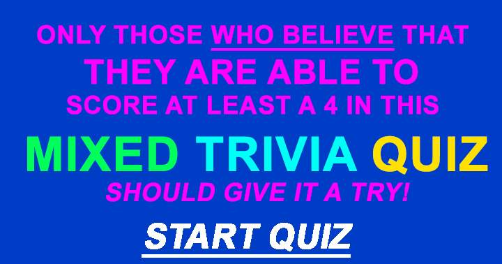 Banner for Trivia Quiz with a Mix of Topics