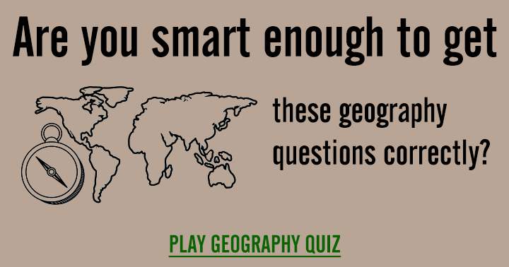 Banner for Difficult geography quiz