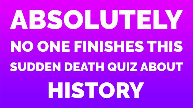 Sudden Death History Quiz