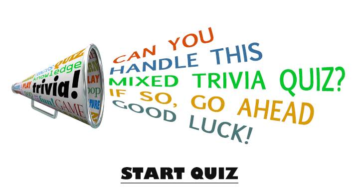 Banner for Trivia Quiz with a Mix of Questions