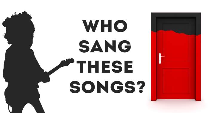 Banner for Can you identify the singer of these songs?