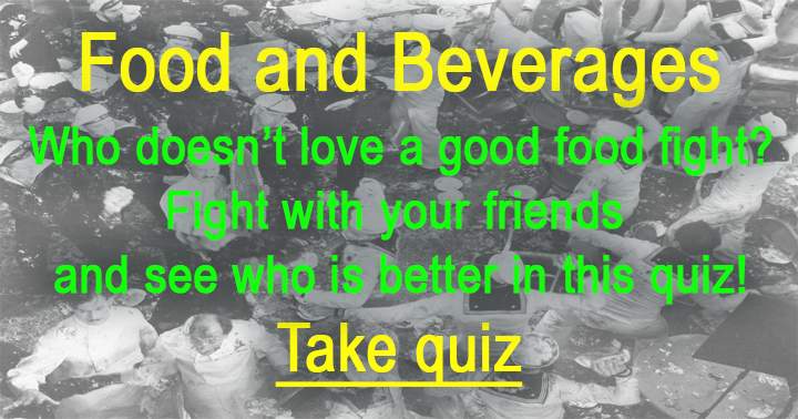 Banner for Quiz on Food and Beverages