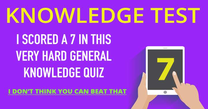 Banner for Challenging General Knowledge Quiz