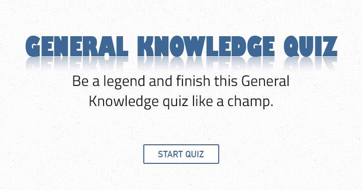 Banner for Only 1 out of every 10 people can score a 5 or better on this challenging general knowledge test.