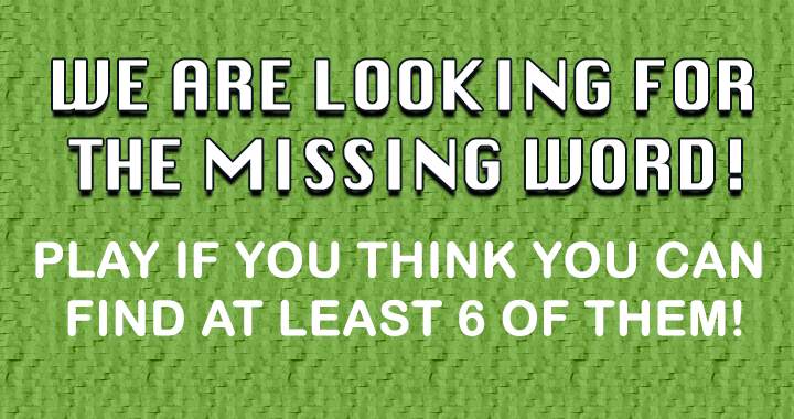 Banner for Find the word that is missing.