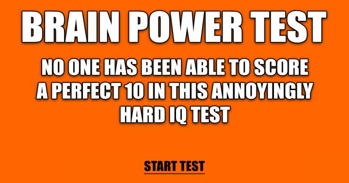 Banner for Test of Brain Power