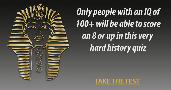 Banner for History quiz designed for individuals with an above average IQ.