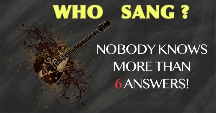 Banner for Can you identify the singer of these songs?